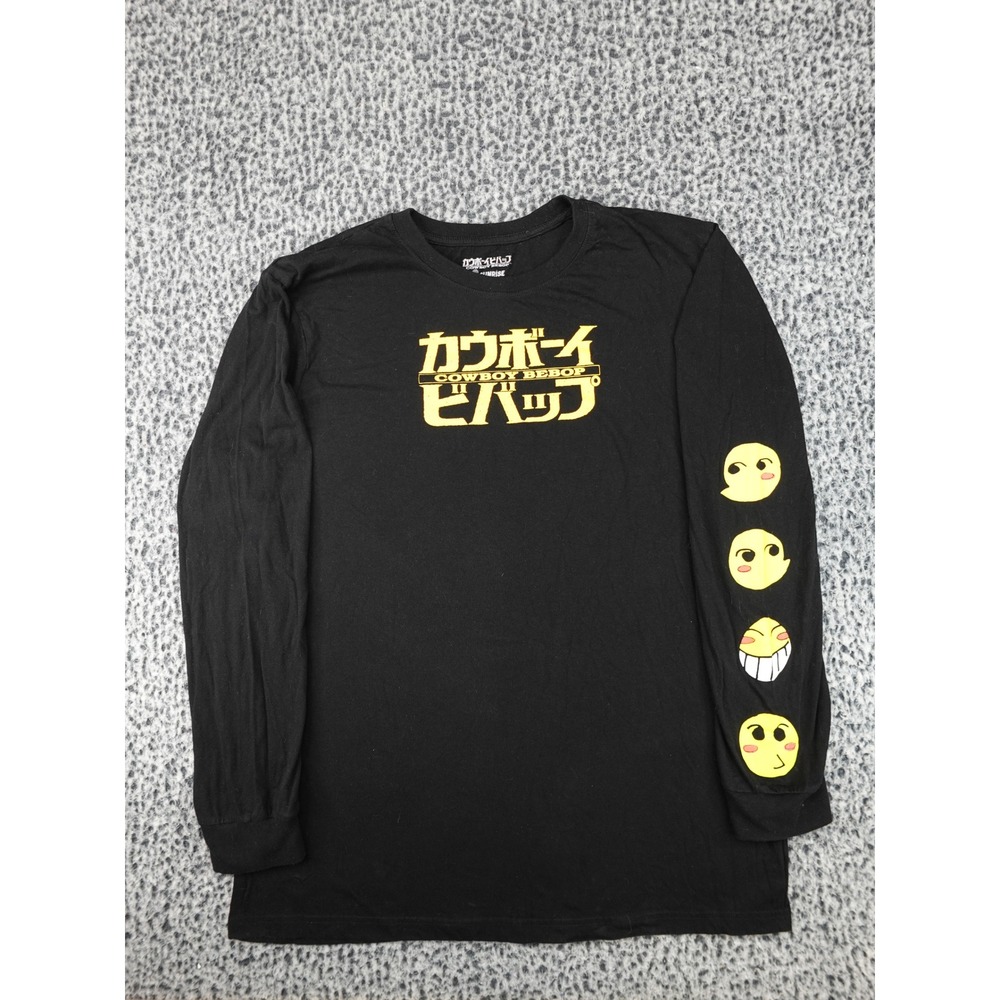 Sunrise Cowboy Bebop Long Sleeve Shirt Mens 2XL Black Anime Graphic Ed Emoji